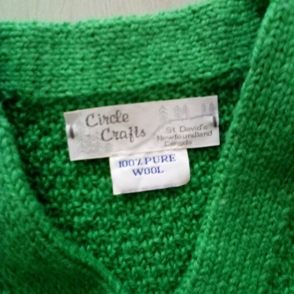Circle Knits Sweater Handmade 100% Pure Wool Sz M - Picture 7 of 7